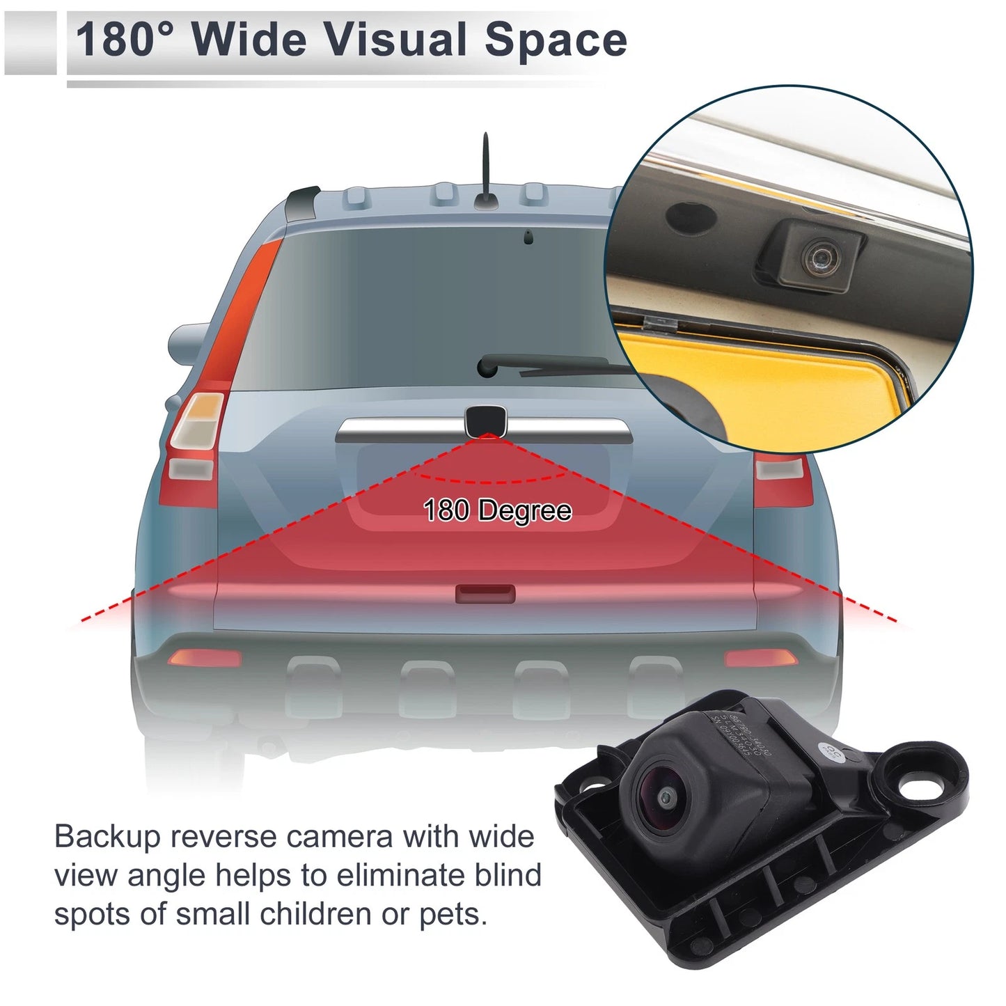 Rear View Camera for Toyota Tundra (2010–2013) 120-180 Degree