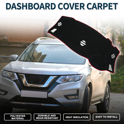 Dashboard Dash Cover Mat for Nissan Elgrand E52 (2010–2024) Black Red Set of 1