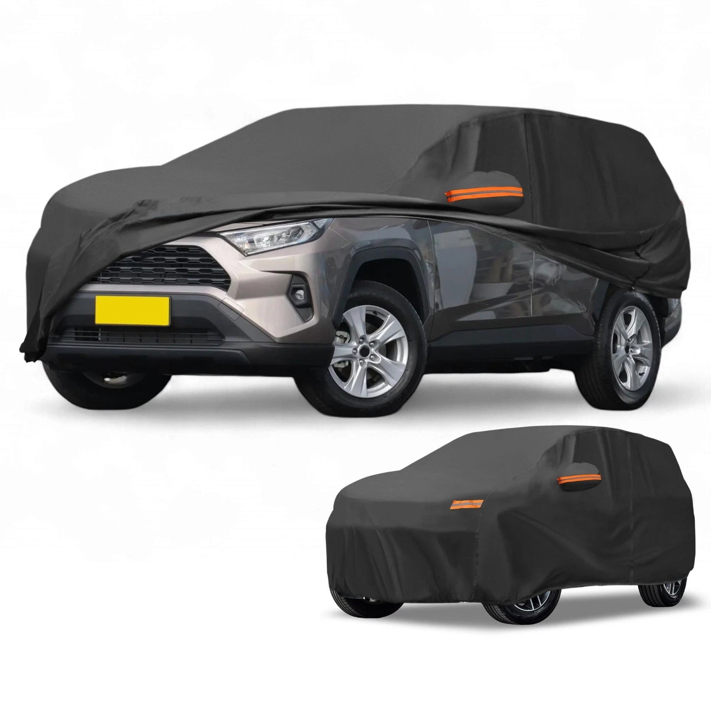 Waterproof Car Cover for Toyota RAV4 (190T-PU, Black, All Weather)