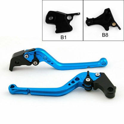 Long Clutch Brake Levers for BMW F800GS F800R F800GT F800ST (2008–2017) Blue