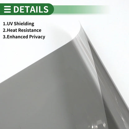 Car Window Tint Film for Various Models (19.69 ft x 19.69 inch, Light Black)