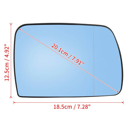 Right Mirror Glass with Backing Plate Heated for BMW X5 E53 (2000-2006)