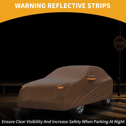 Waterproof All Weather Car Cover for Ford Mustang Mach  210D-PU