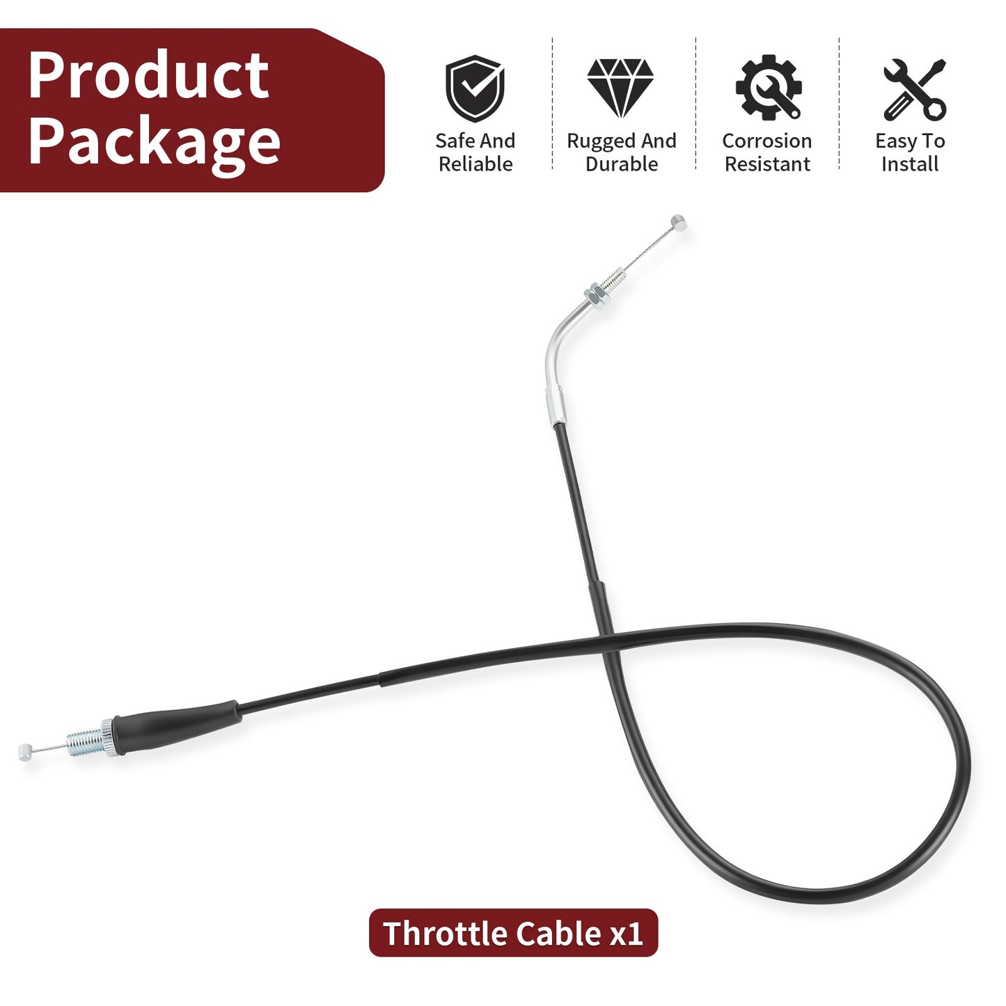 Throttle Cable for Kawasaki Prairie 360 (2003–2013)