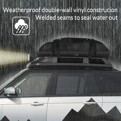 Car Roof Cargo Bag 15 cu ft Waterproof Tear-Resistant for Cars