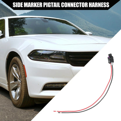 2 x Car Side Marker Pigtail Connectors for Dodge Charger (2015-2022)