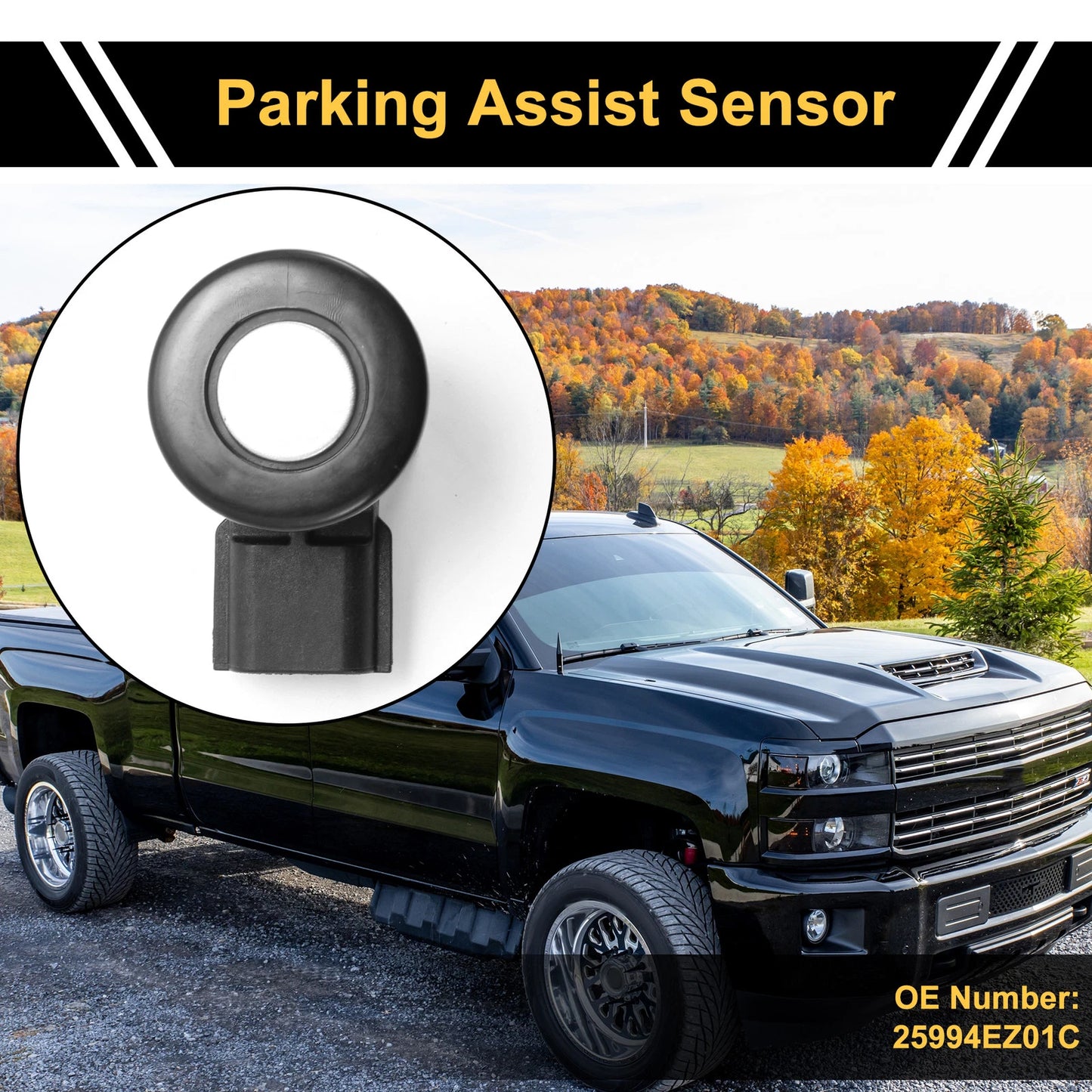 Bumper Reverse Backup Parking Sensor for Nissan Titan XD (2016–2023) No. 25994EZ01C