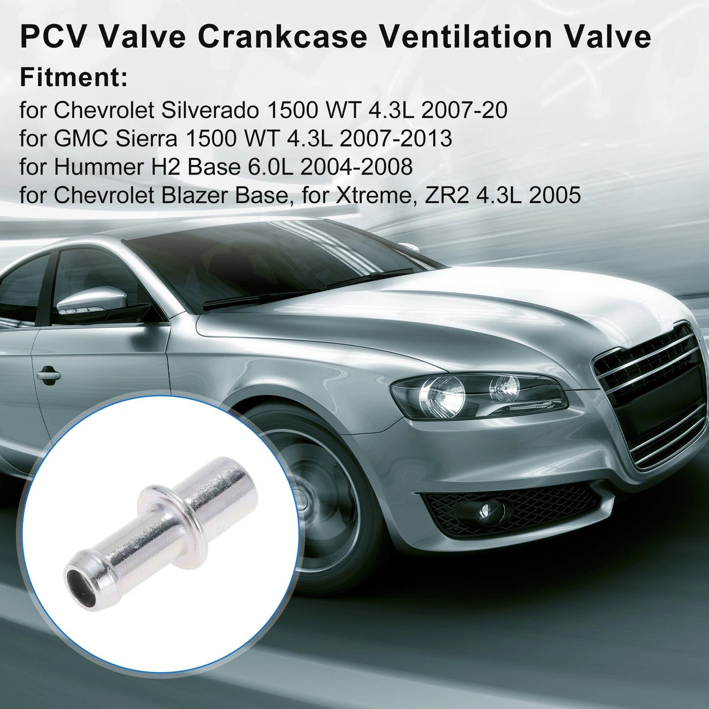 PCV Valve Exhaust Control for Chevrolet Silverado (2014–2019) 12567915