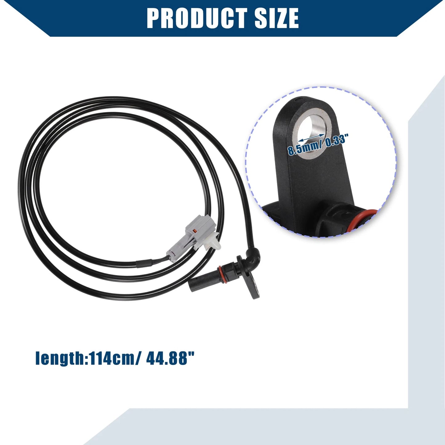 2Pcs ABS Wheel Speed Sensor for Mitsubishi FUSO (MK585279/MK585280)