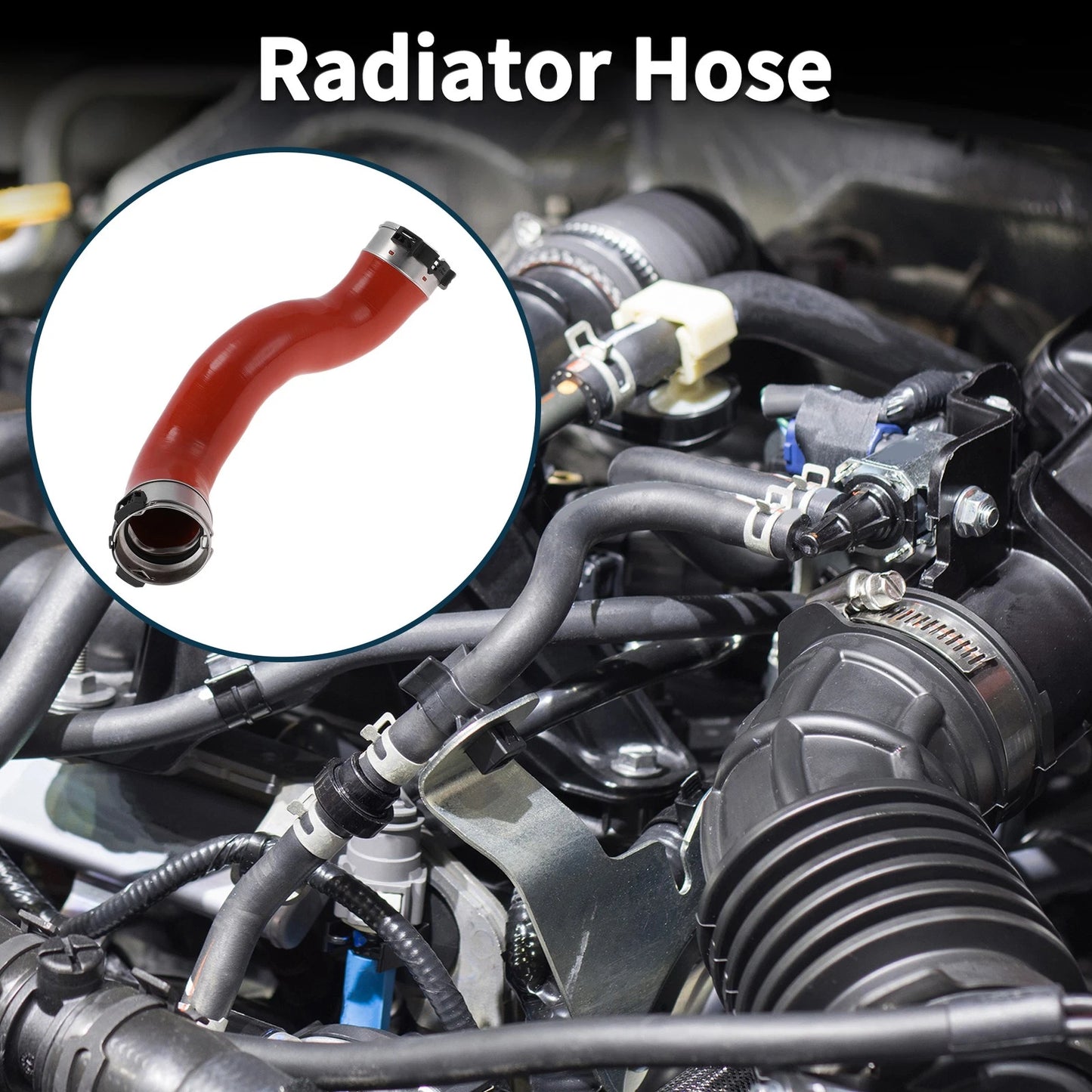Radiator Hose for Mercedes-Benz E-Klasse W212 (2009–2014) No. 2125280882 Red