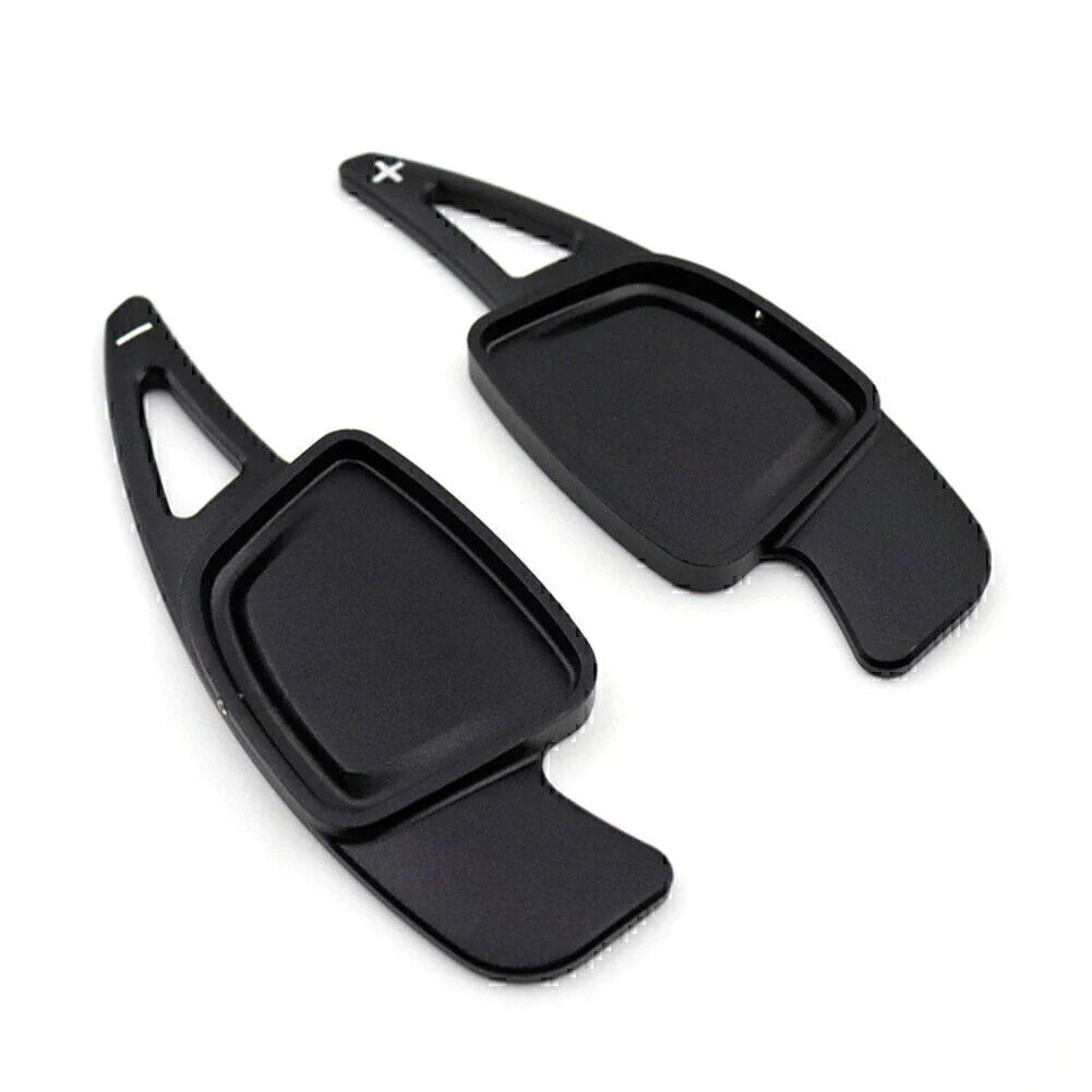 CNC Black Steering Wheel Paddle Shifter Extensions for Audi A6 A7 A8 S4 S5 (2019-2023)