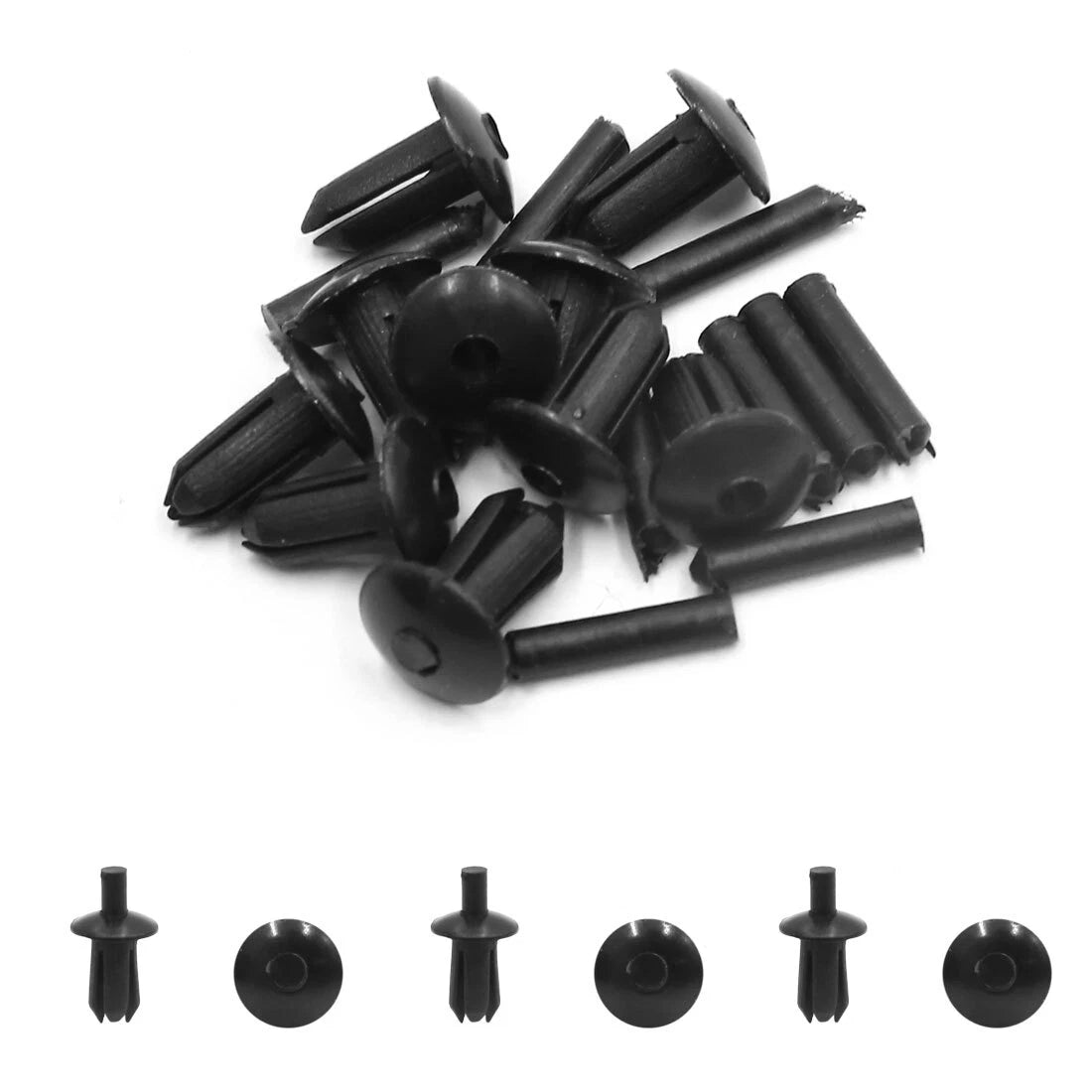 10 Pcs 5mm Black Plastic Rivets Clips for BMW E46 (1998–2006)