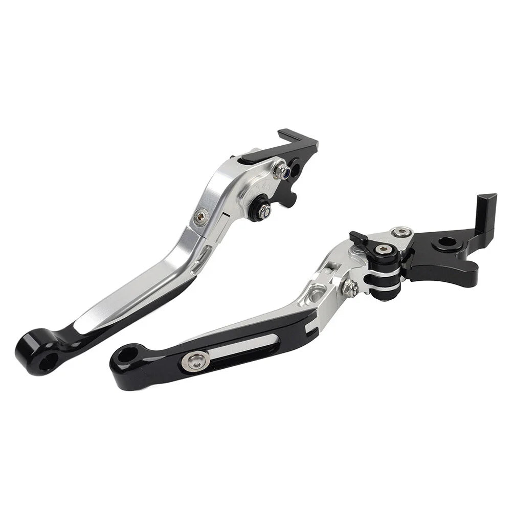 Silver CNC Extendable Brake Clutch Levers for BMW R1200/1250GS (2013-2020)