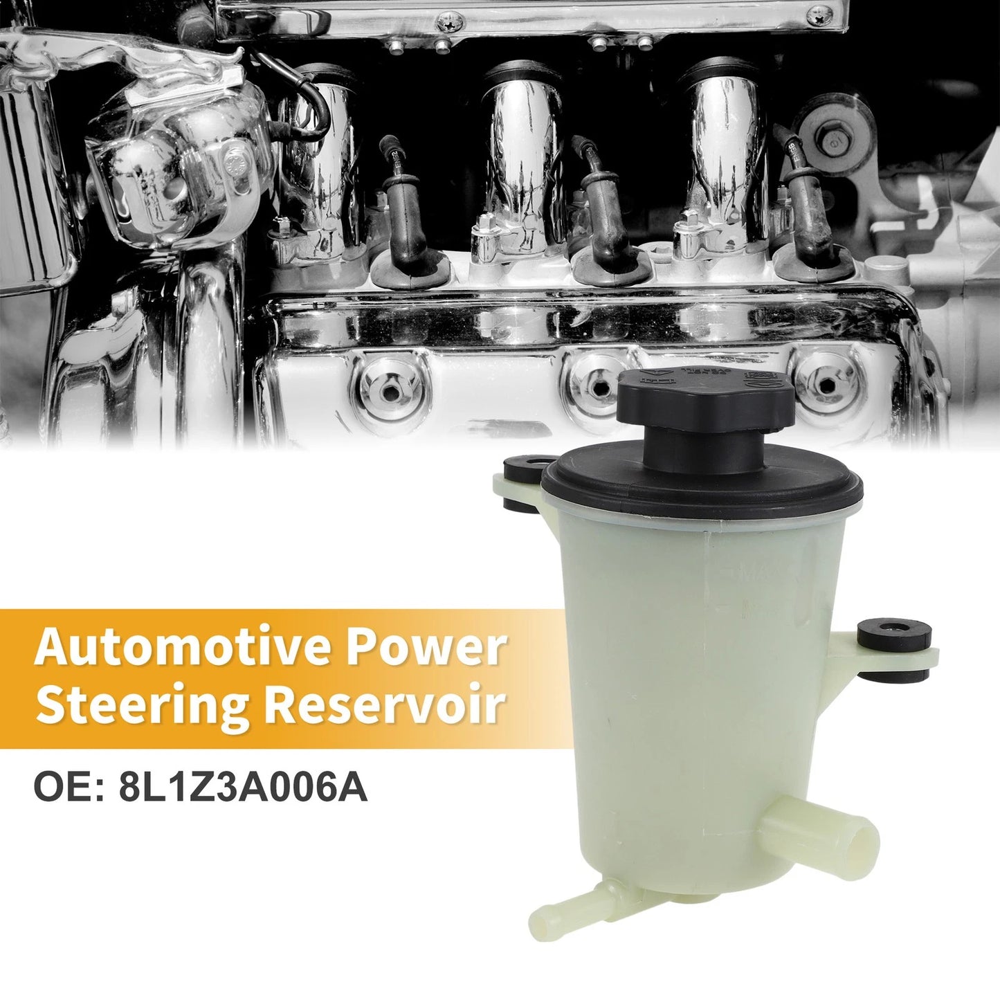 Power Steering Reservoir No. 8L1Z3A006A for Ford Edge (2007–2014) Plastic