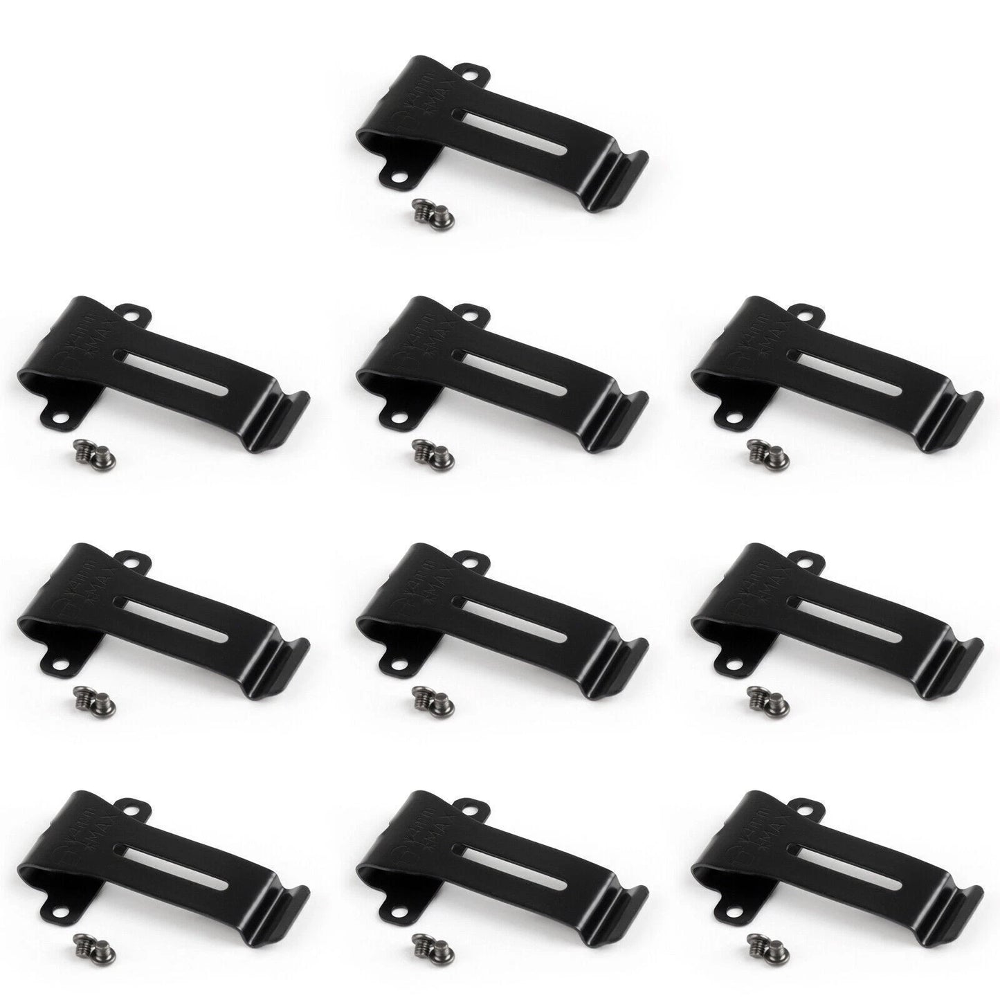 10x Metal Belt Clip for Kenwood TK-208 TK-308 TH-22AT TH-42AT BF-888S/666S