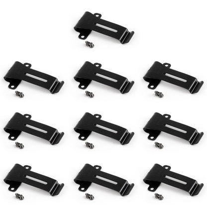 10x Metal Belt Clip for Kenwood TK-208 TK-308 TH-22AT TH-42AT BF-888S/666S