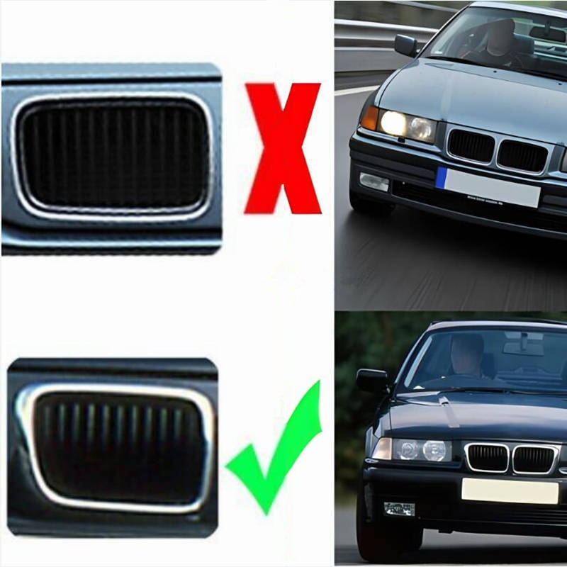 Chrome Front Kidney Grille for BMW E36 (1997–1999)