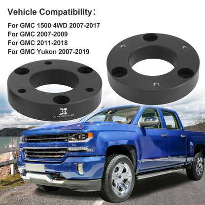 2 x 2 Inch Front Leveling Lift Spacers Kit for GMC Silverado 1500 (2007-2019)