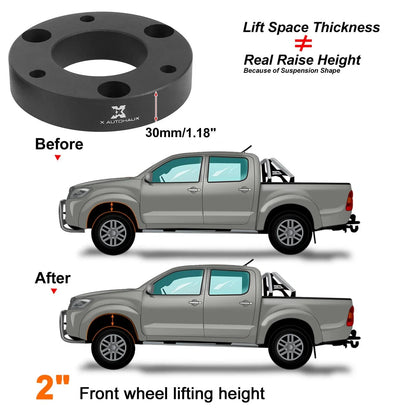2 x 2 Inch Front Leveling Lift Spacers Kit for GMC Silverado 1500 (2007-2019)