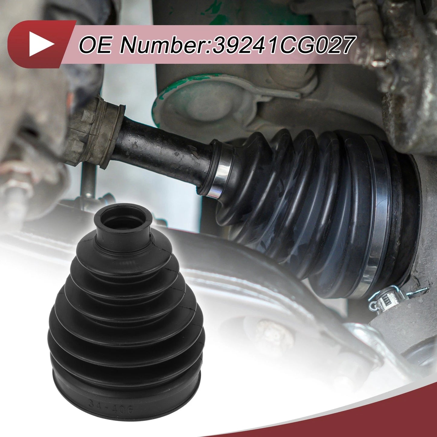 Outer CV Joint Boot Kit with Clamps for Infiniti EX35 (2008–2012) No.39241CG027
