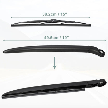 Rear Wiper Blade Arm Set for Porsche Cayenne S Pre-GTS (2002-2010)