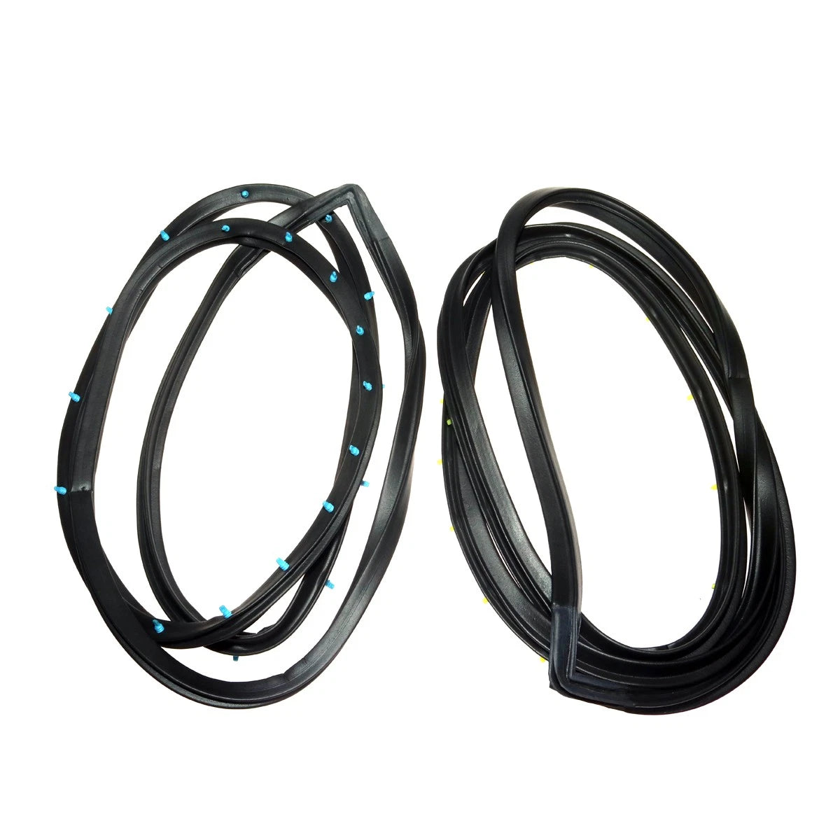 Set of 2 Rear Door Weatherstrip Seals for Toyota Corona Mark II (1968–1972)
