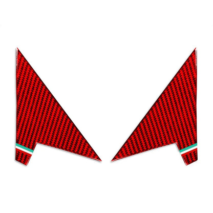 Red Interior Rearview Mirror A Pillar Trim for Alfa Romeo Giulia (2017-2024)