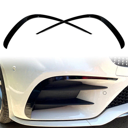ABS Black Front Bumper Lip Splitter Spoiler for Mercedes CLS-Class (18-21)