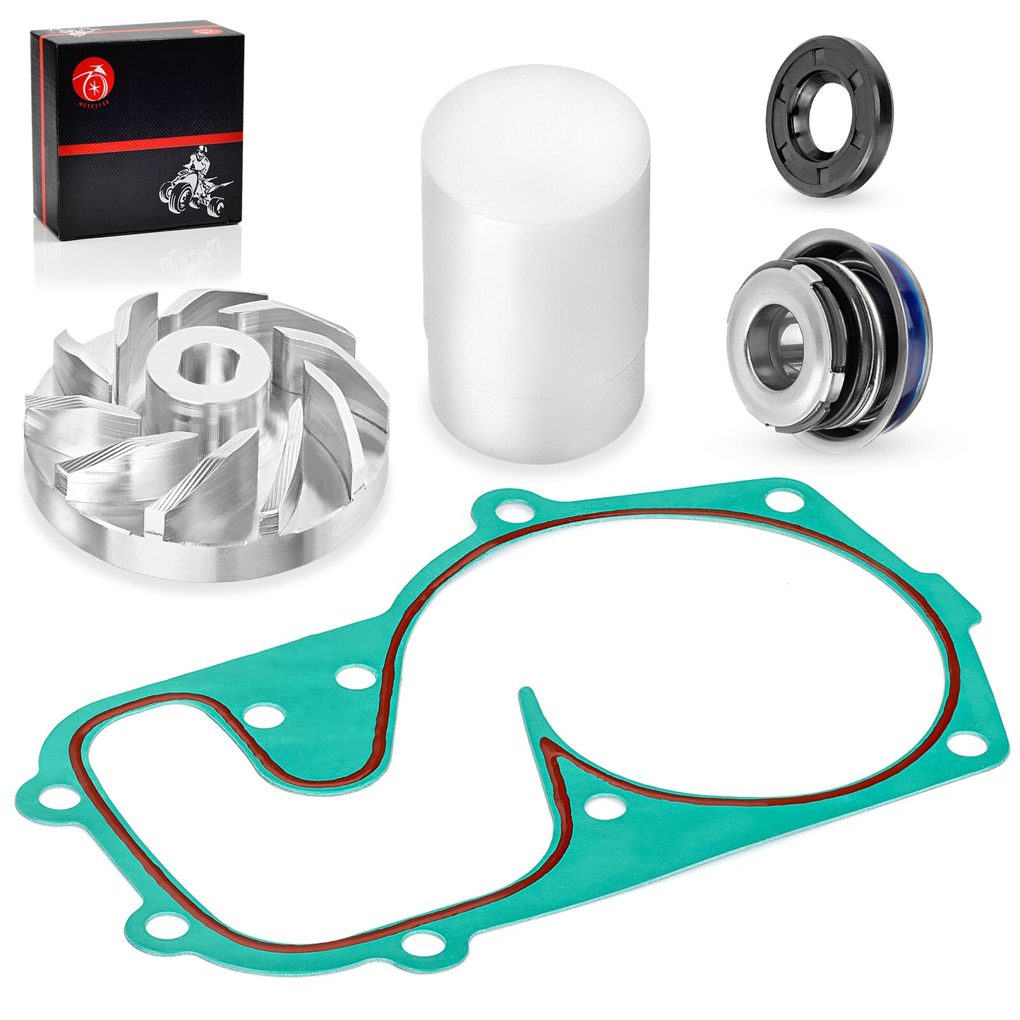 Water Pump Cover Gasket with Impeller Seals for Polaris Indy 600 (2013–2024)