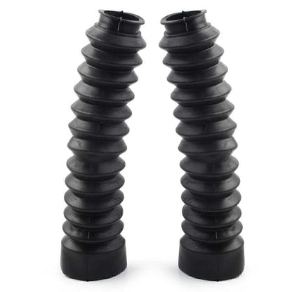 Rubber Front Fork Dust Cover Boots for Motorcycle Universal Black