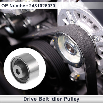 Drive Belt Idler Pulley for Kia Rio Hyundai (2006–2011) No. 2481026020