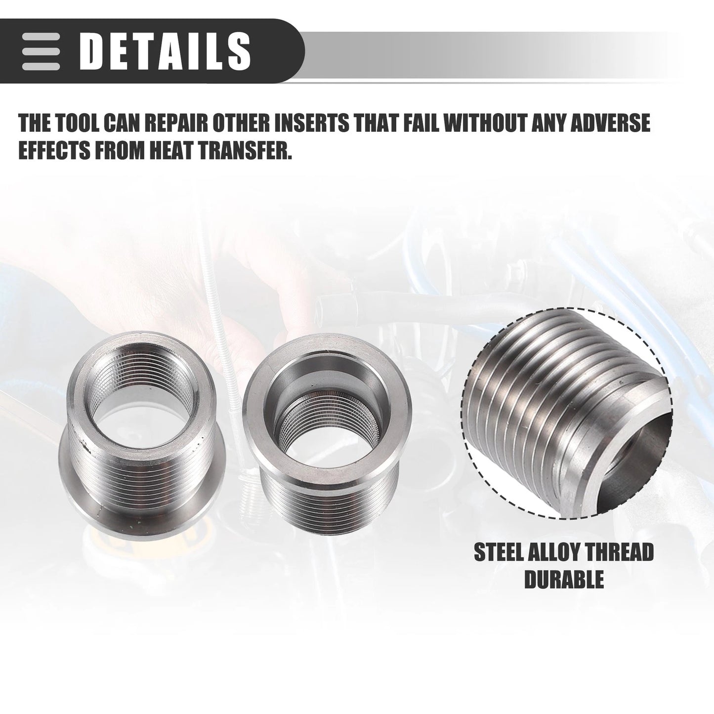 10X Spark Plug Port Insert Tool for Ford Triton 4.6L 5.4L (1997–2008)