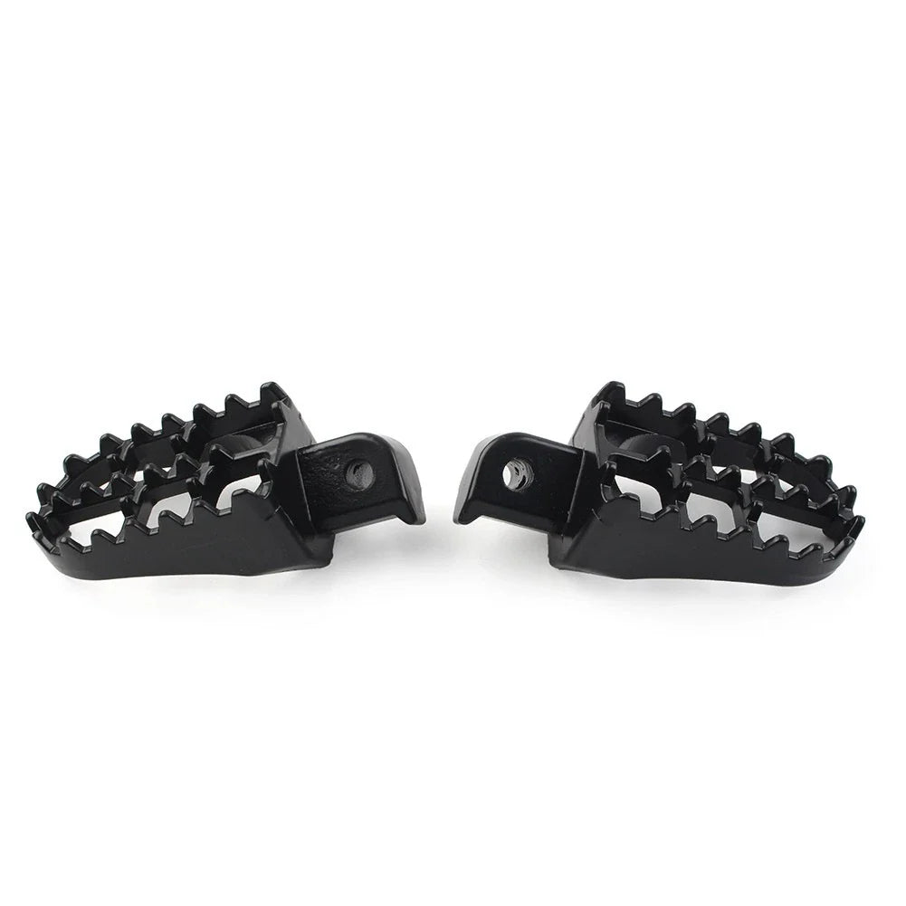 CNC Wide Foot Pegs Rear Set Pedals for Universal Motorcycle Bike Black