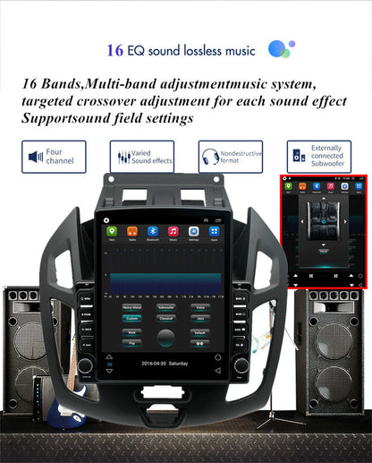 9.7" Vertical Car Stereo Radio GPS for Ford Transit/Tourneo Connect (2014-2018)