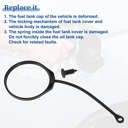 Fuel Tank Cap Tether O Ring for Audi 90 (No. 1H0201553B)