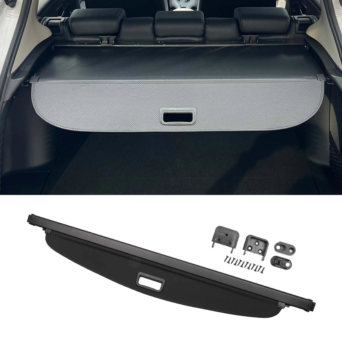 Retractable Cargo Cover for Kia Seltos (2020–2024) Gloss Black