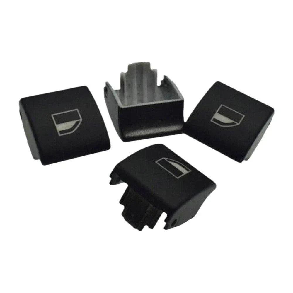 4 x Car Window Switch Button Caps for BMW E46 323i 325i 330i M3 328i (1998-2006)