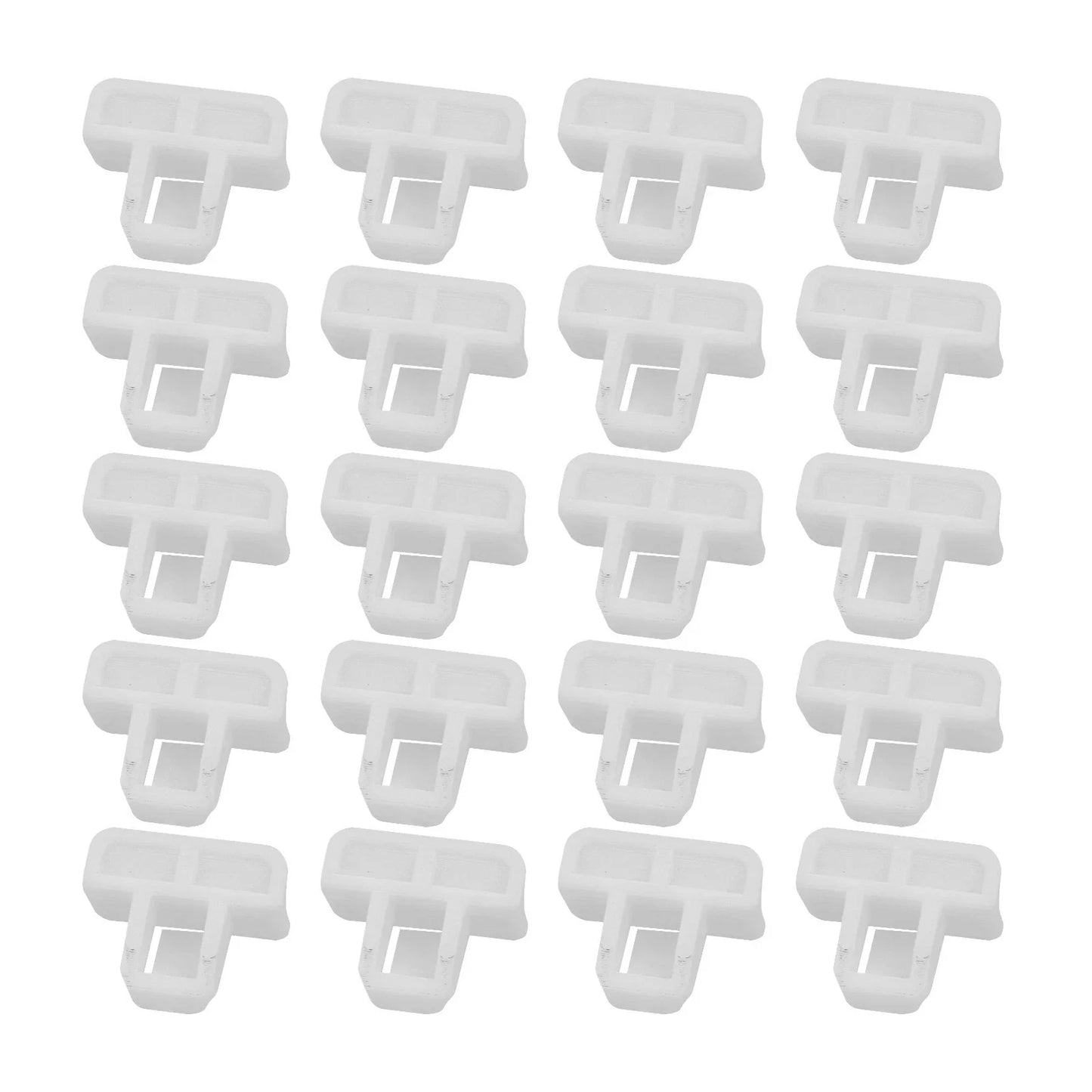 Front Bumper Cover Clip Nylon for Vehicle White Accessories