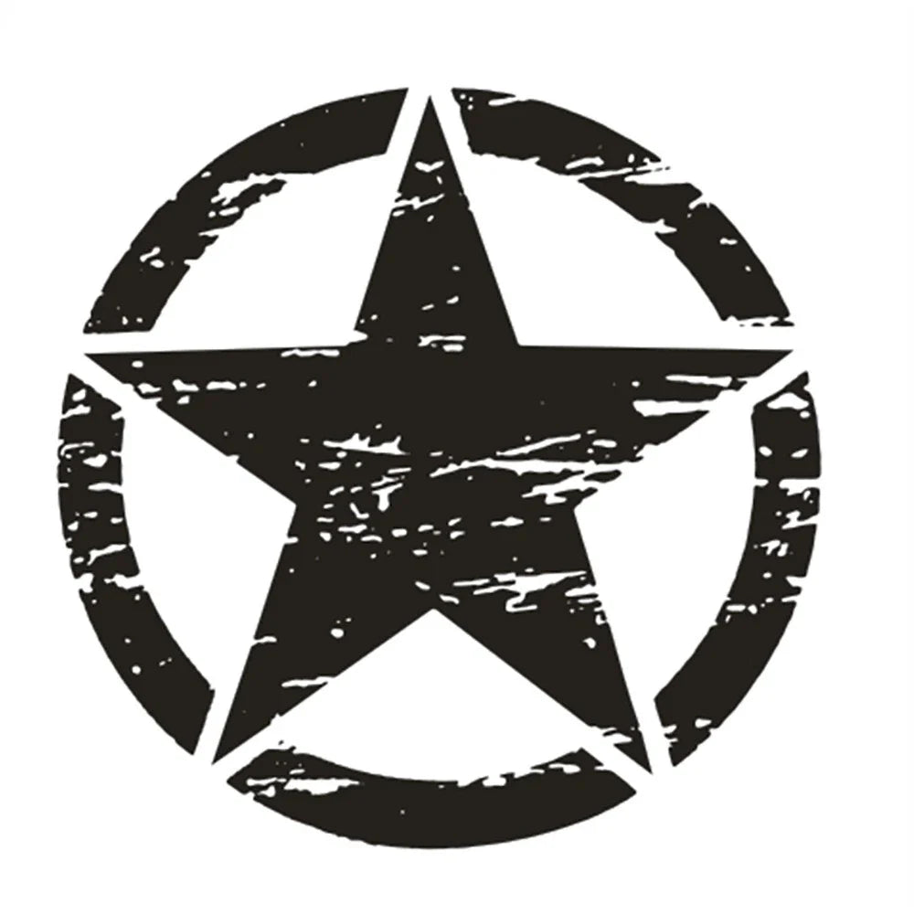 Black Graphic Decal Sticker 50cm x 50cm for Jeep Wrangler