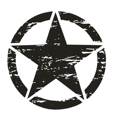 Black Graphic Decal Sticker 50cm x 50cm for Jeep Wrangler