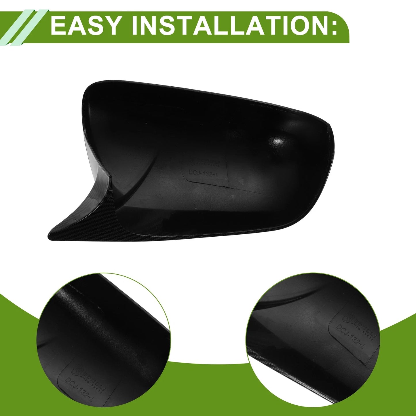 1 Pair Side Mirror Cover Caps for Toyota Corolla