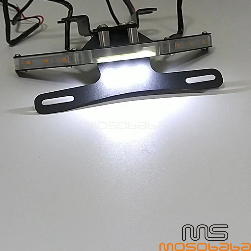 Rear Tail Tidy License Plate Holder LED Turn Signal Light for Yamaha MT-07 (2014-2023)