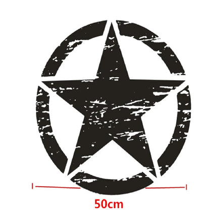 Black Graphic Decal Sticker 50cm x 50cm for Jeep Wrangler