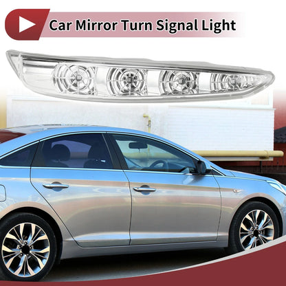 Right Mirror Turn Signal Light for Hyundai Sonata 2009-2014 Gray Clear Plastic