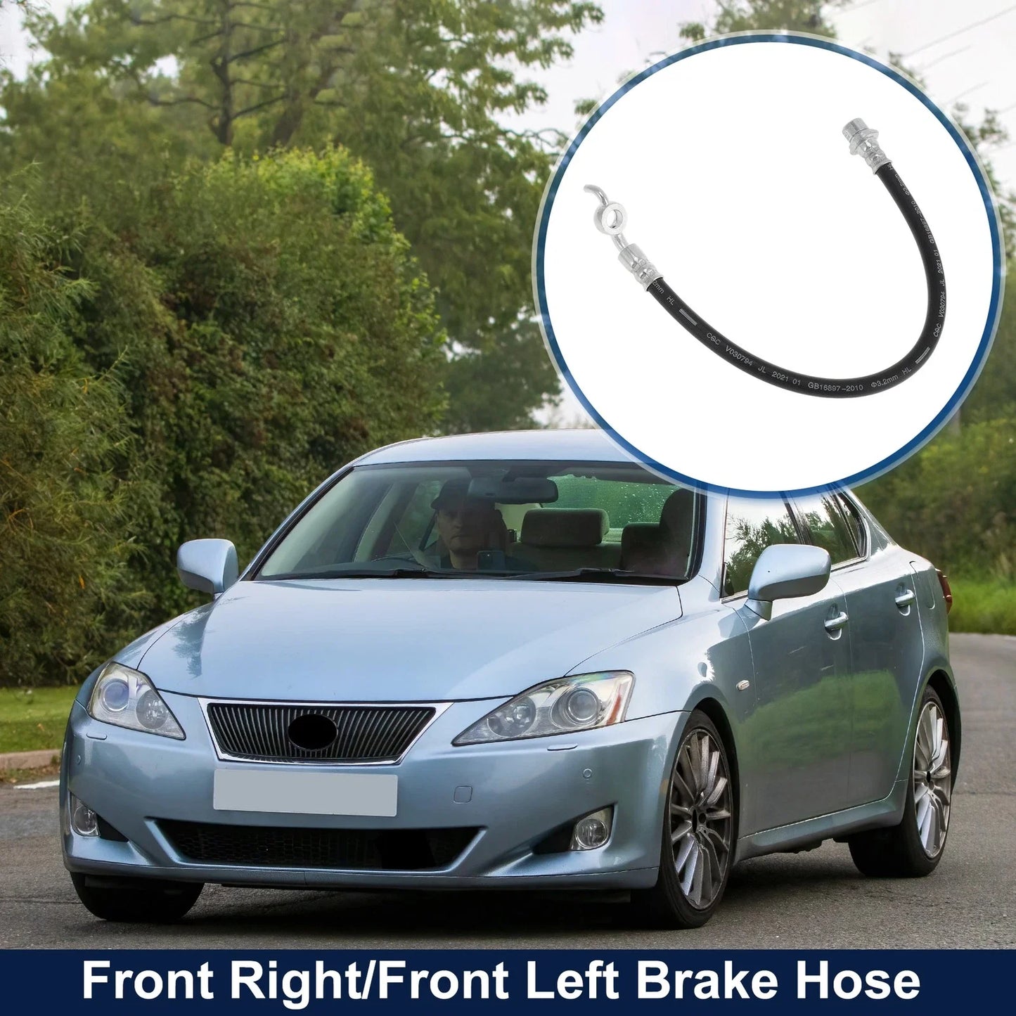 Front Left Right Brake Hose for Lexus IS250 (2006-2013)