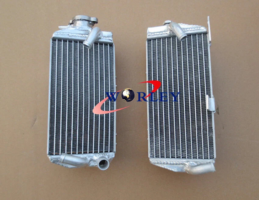Aluminum Radiator + Blue Silicone Hose for Honda CRF450R (2015-2016)