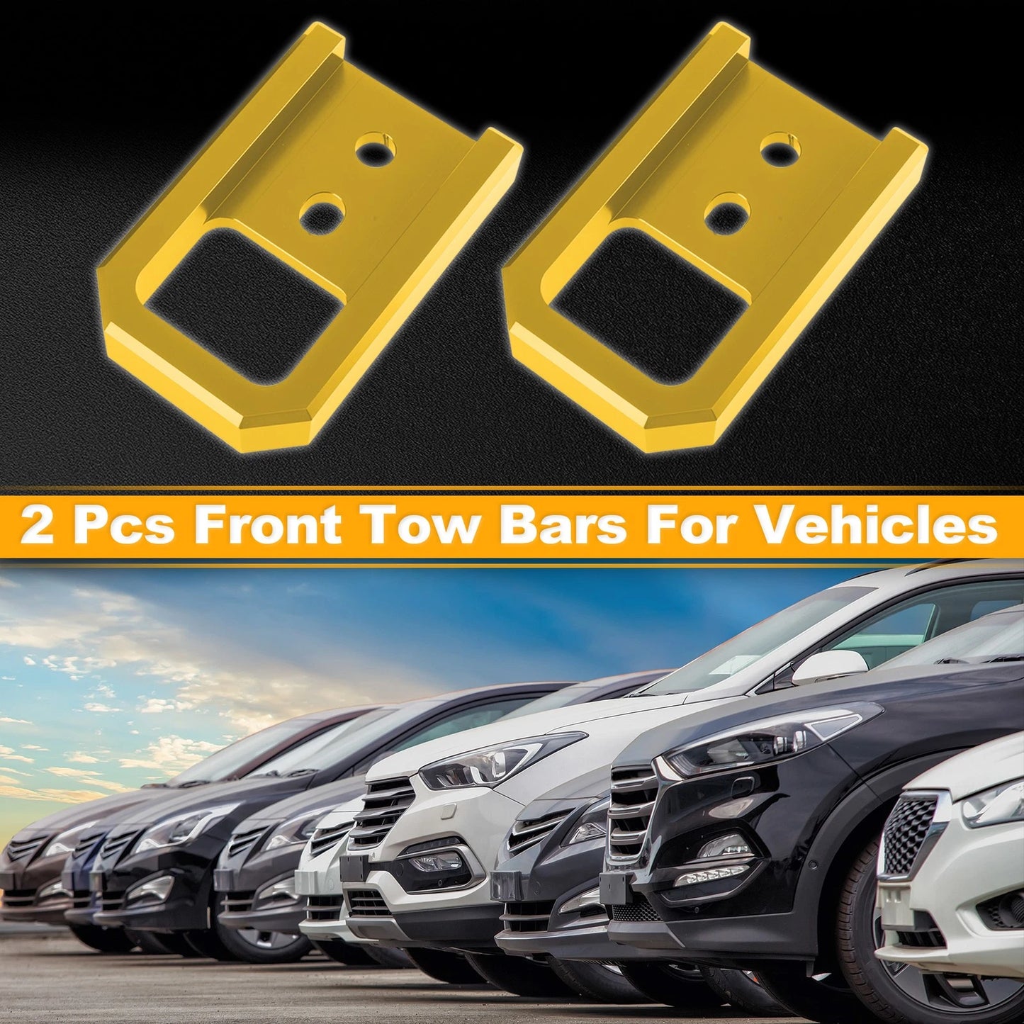 Tow Bars for Toyota Tacoma (2024–2026) - Front Tow Hook, Gold Tone