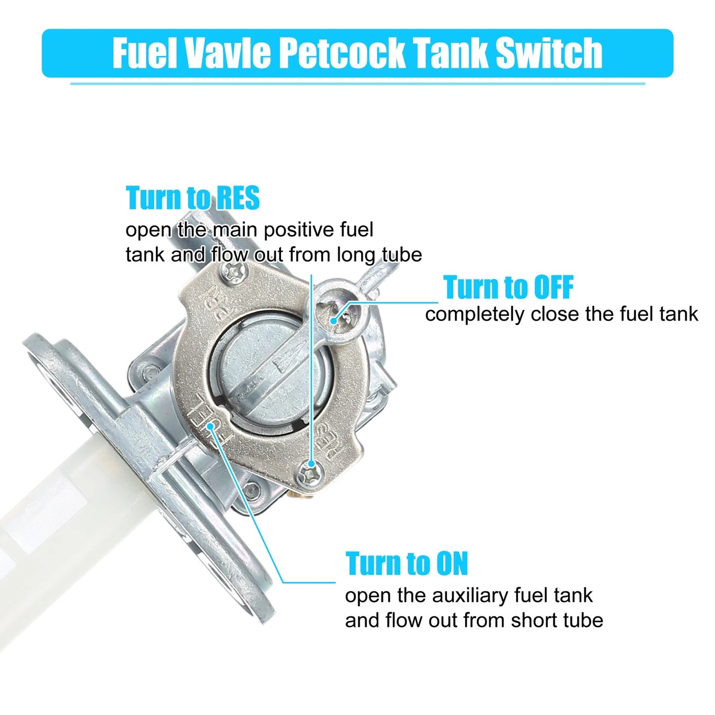 Fuel Valve Petcock for Suzuki GSXR1100 GSXR750 (1986–1992)