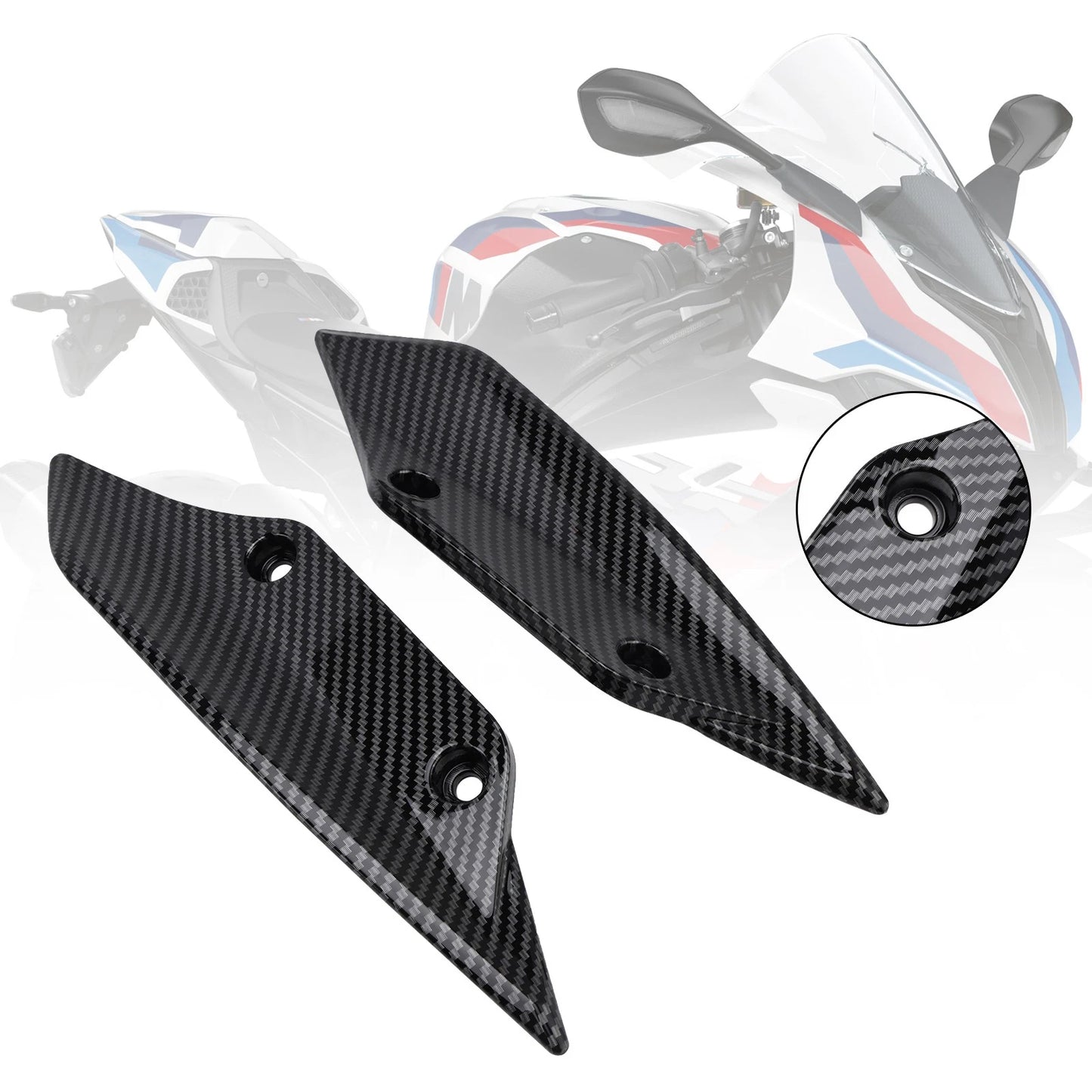Front Spout Wind Wings for BMW S1000RR (2015–2018)