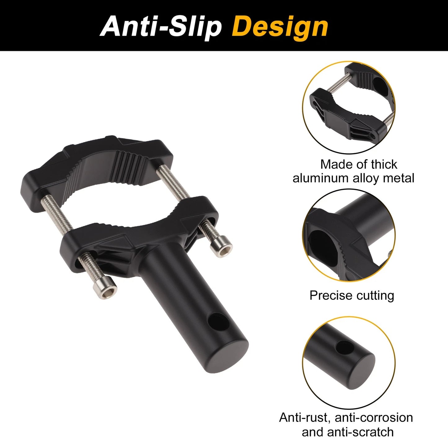 Set of 1 Light Bar Mounting Bracket for Motorcycle (Universal Fit)